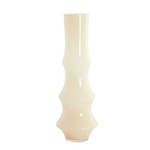 -- Vaas Ø23,5x70 cm  glas crème wit
