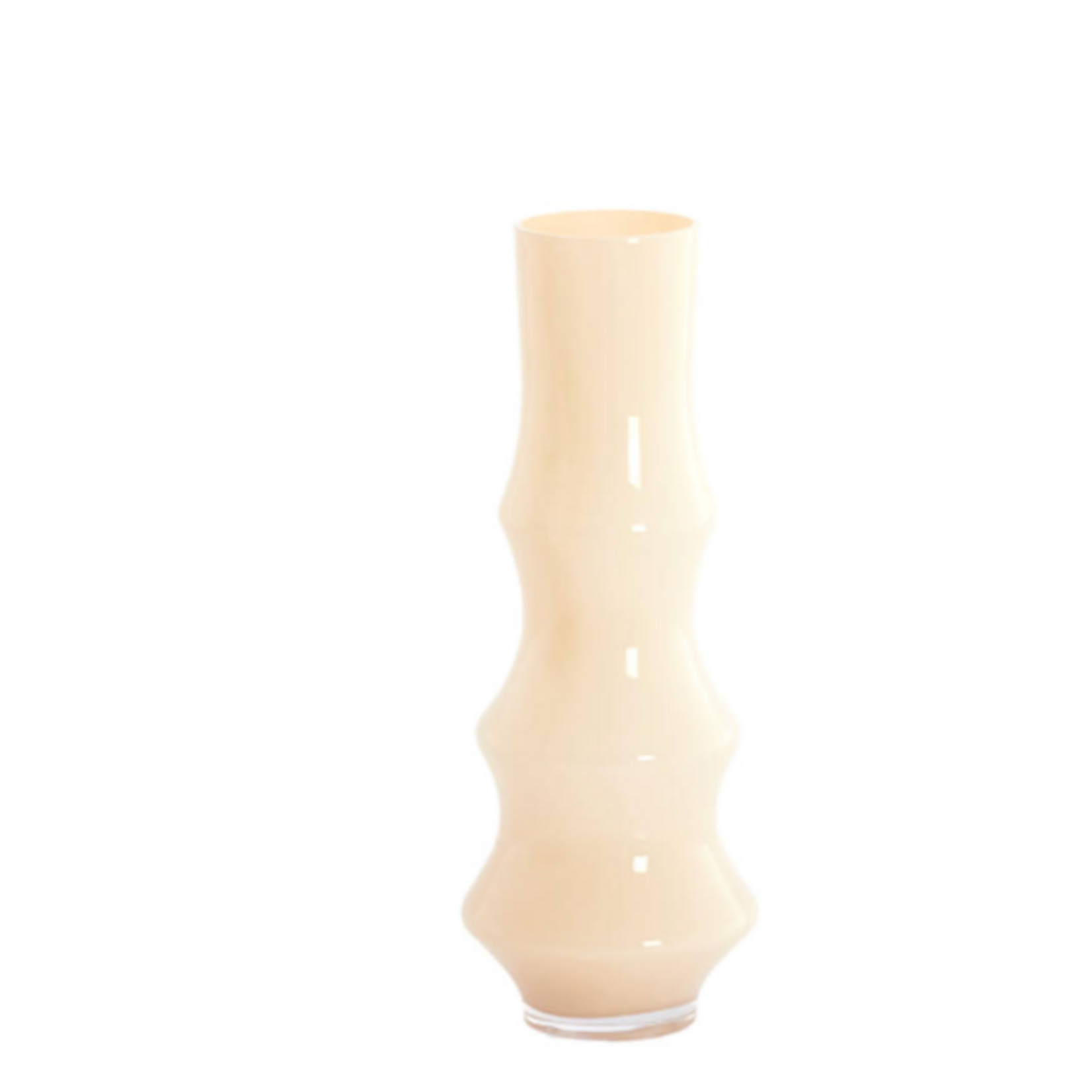 -- Vaas Ø15x40 cm  glas crème wit