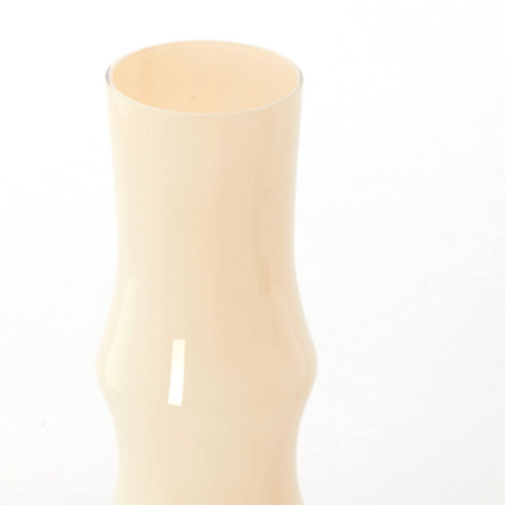 -- Vaas Ø15x40 cm  glas crème wit