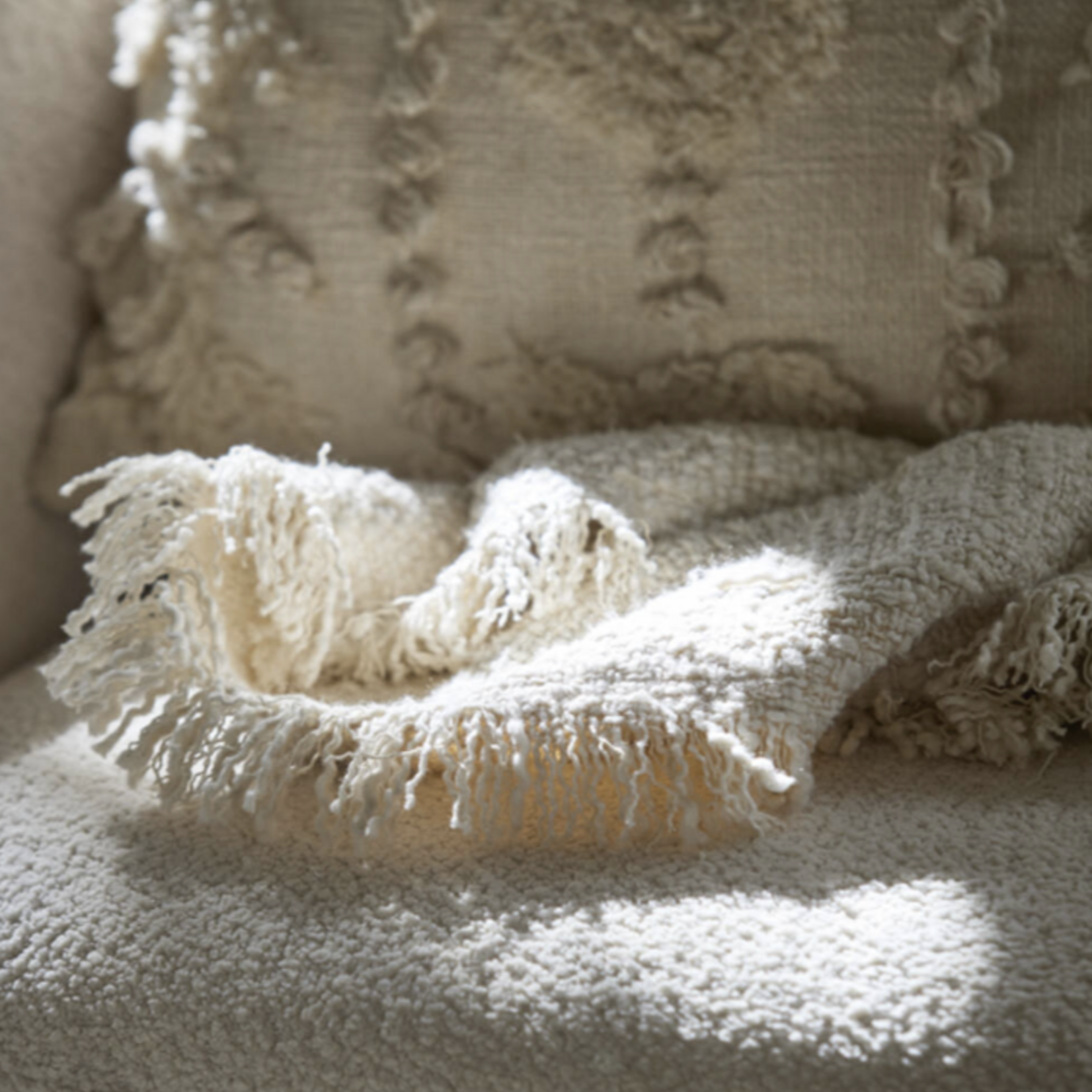 -- Plaid 170x130 cm naturel