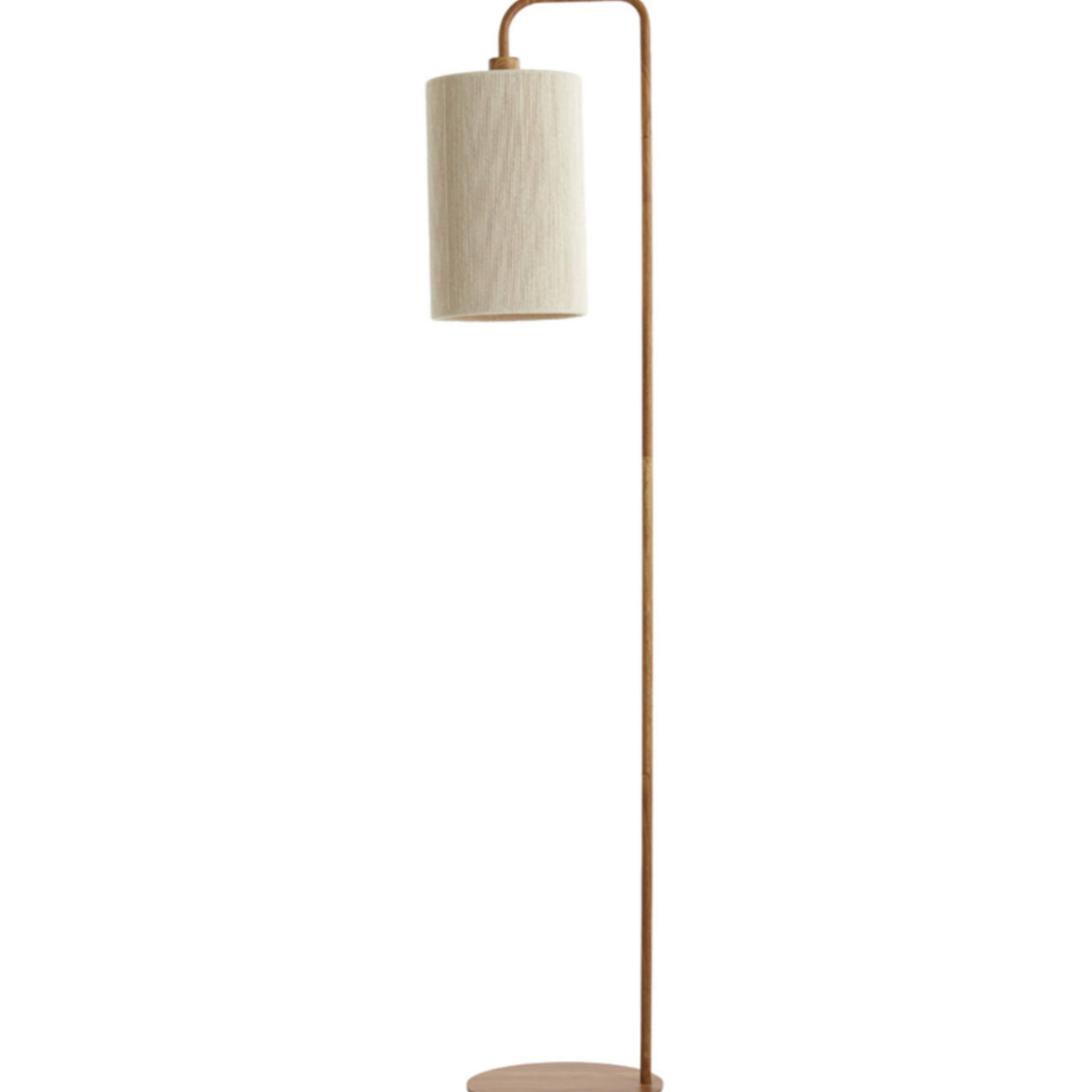 -- Vloerlamp 33,5x28x155 cm hout print naturel+touw crème