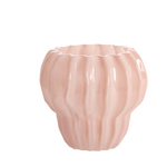 -- Vaas Ø17,5x16 cm  glas roze