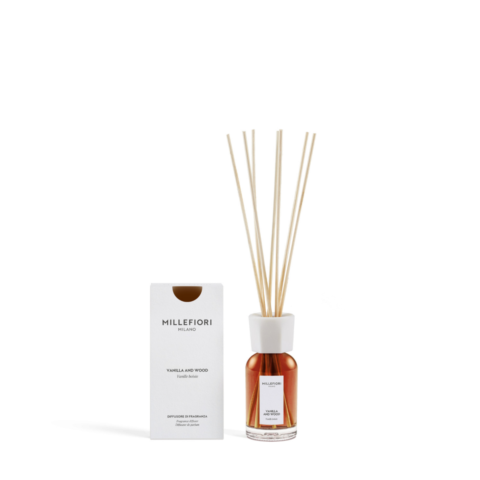 MILLEFIORI MILANO MILLEFIORI MILANO - Reed Diffuser 100ml Vanilla and Wood