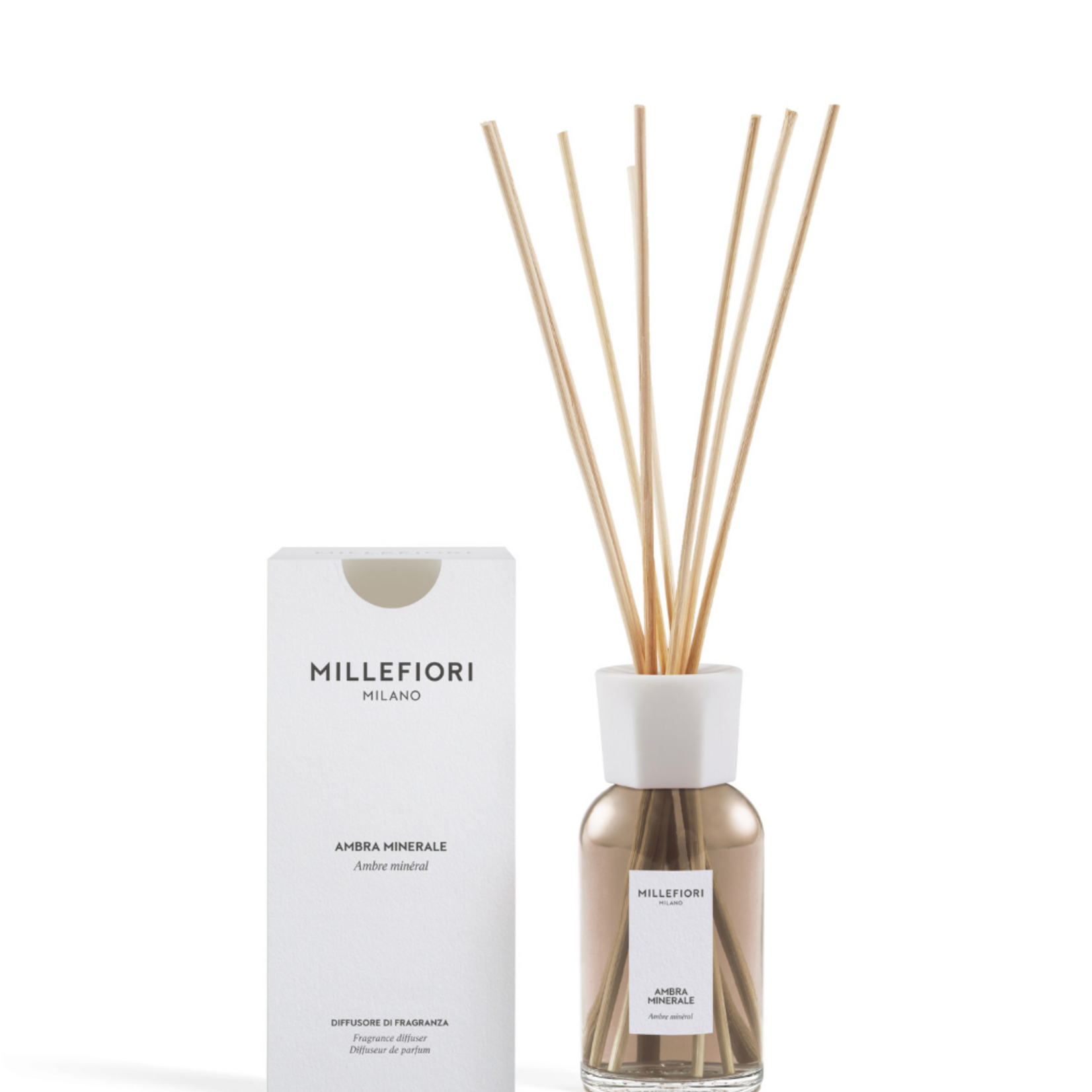 MILLEFIORI MILANO MILLEFIORI MILANO - Reed Diffuser 250ml Ambra Minerale