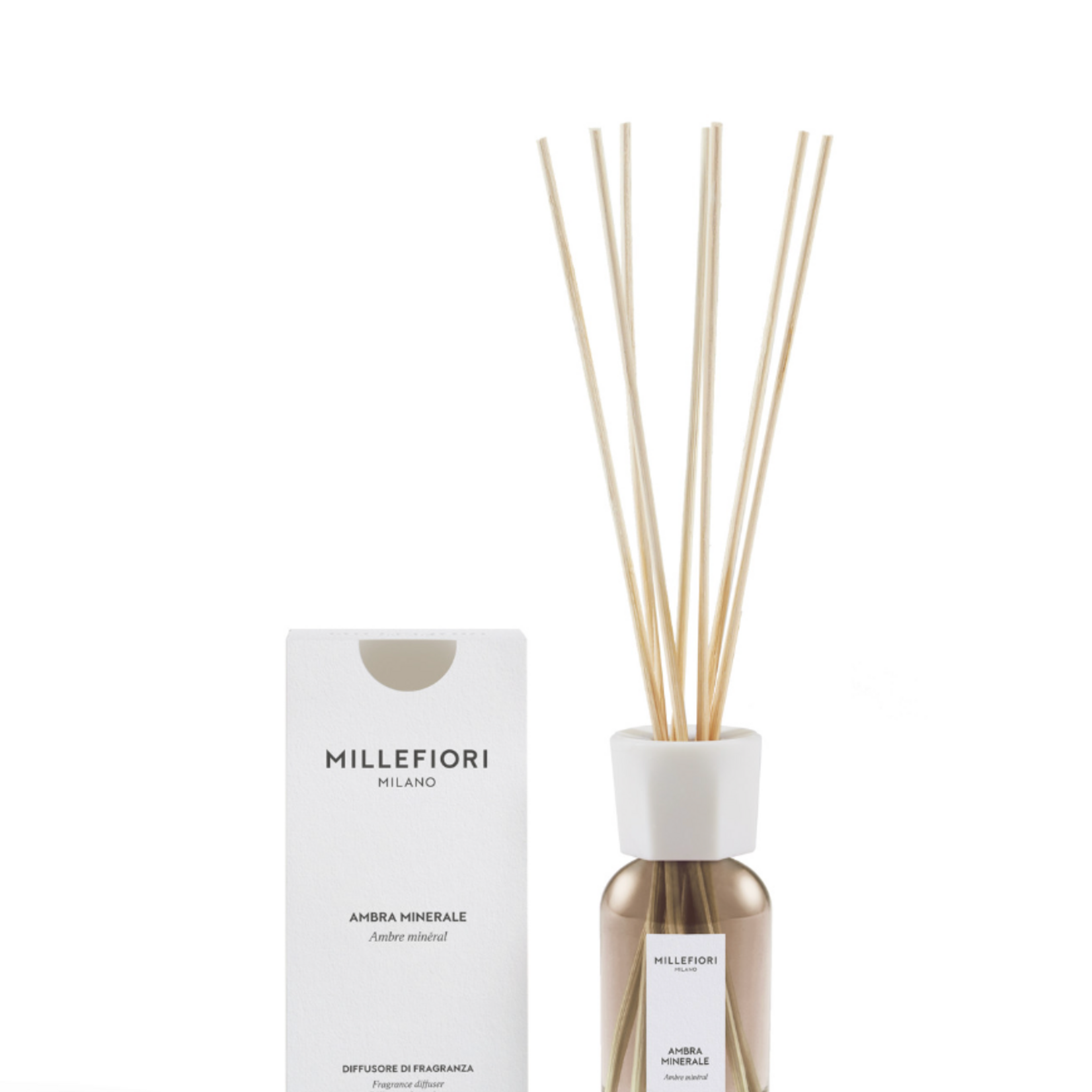 MILLEFIORI MILANO MILLEFIORI MILANO - Reed Diffuser 100ml Ambra Minerale