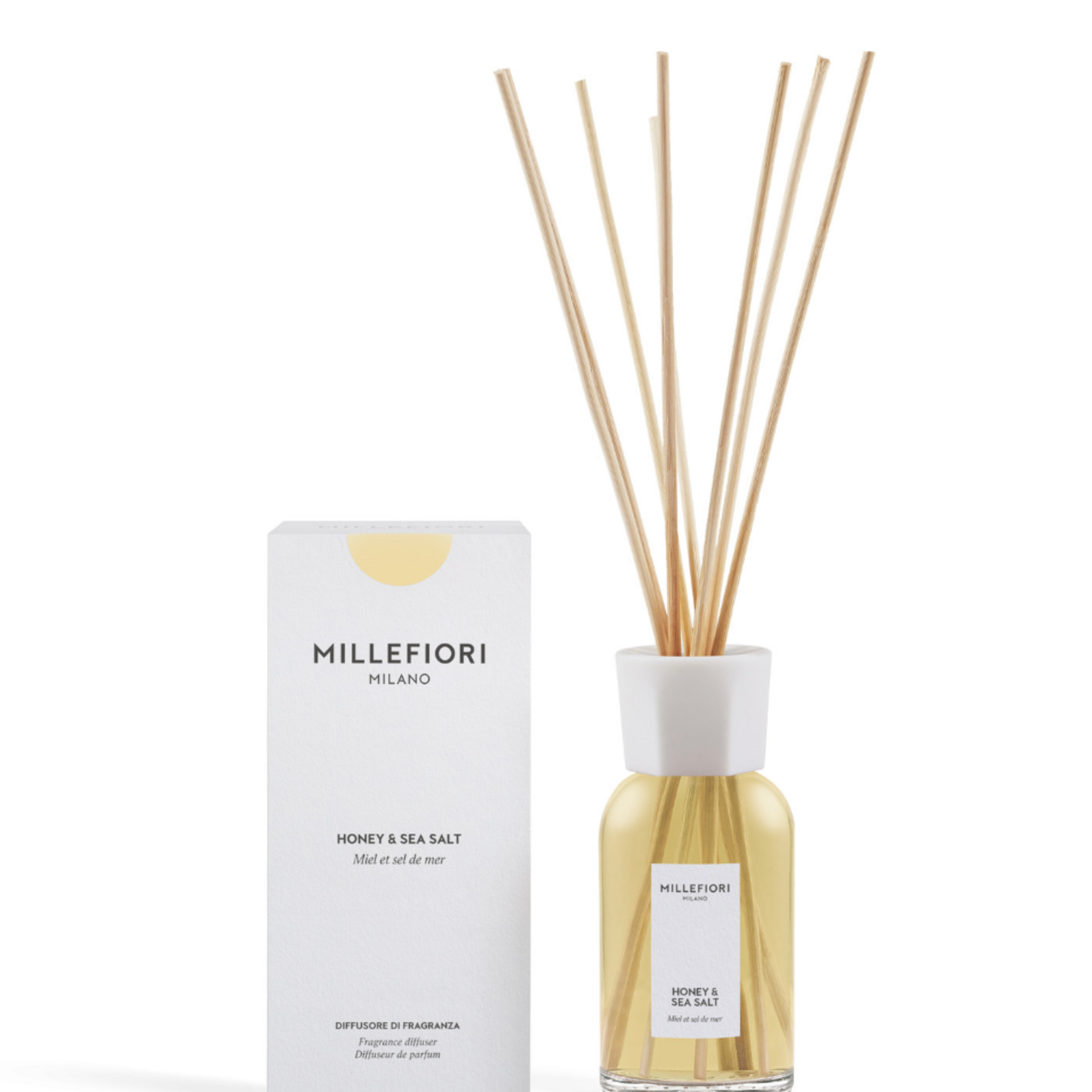 MILLEFIORI MILANO MILLEFIORI MILANO - Reed Diffuser 250 ml Honey & Sea Salt