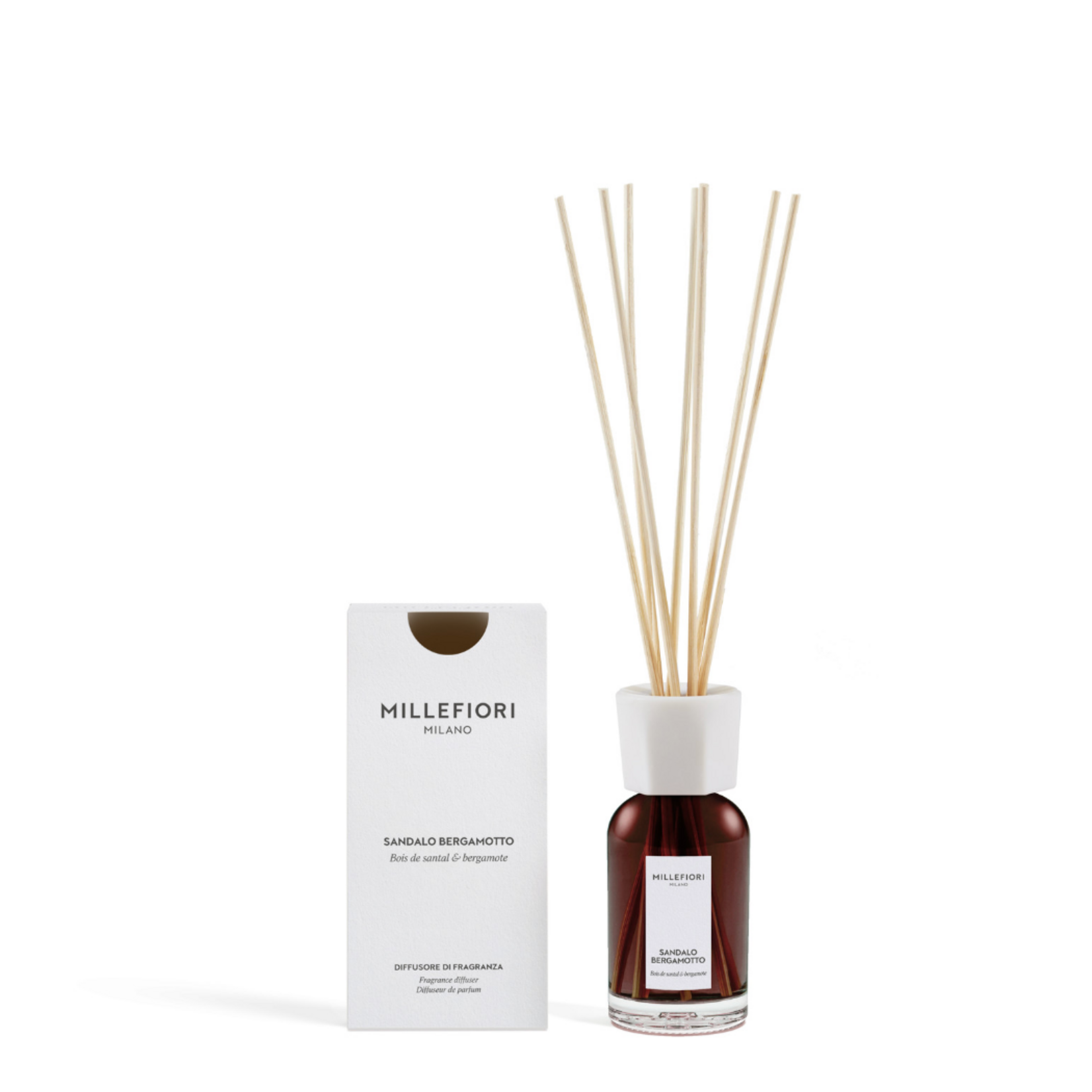 MILLEFIORI MILANO MILLEFIORI MILANO - Reed Diffuser 100ml Sandalo Bergamotto