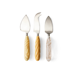 HKLIVING HKLIVING - Kaas messen crème set van 3 KCU0025