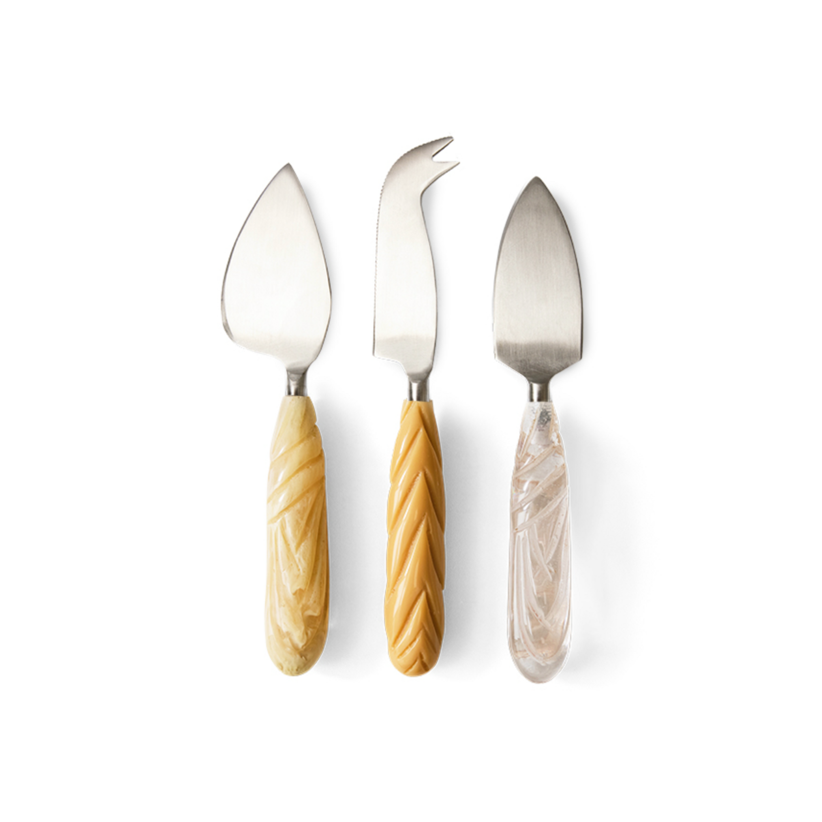 HKLIVING HKLIVING - Kaas messen crème set van 3 KCU0025