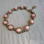 QOSS QOSS - Armband  Loïs goud bol roze uni
