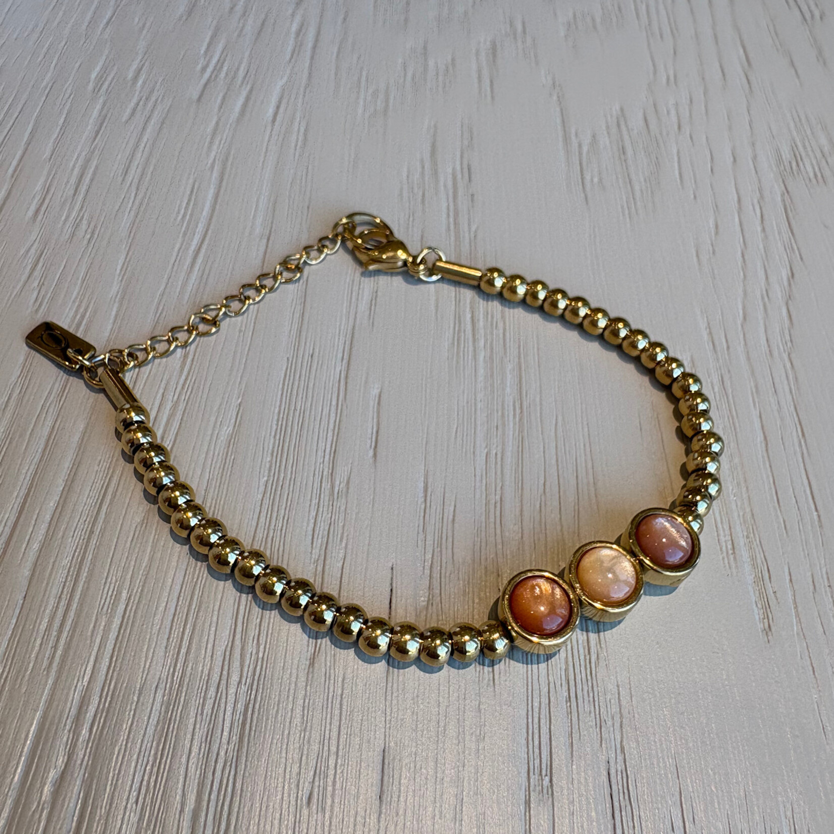 QOSS QOSS - Armband Suzanne goud nude uni