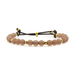 QOSS QOSS - Armband Mette goud polaris blush kraal uni