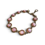 QOSS QOSS - Armband  Loïs goud bol roze uni