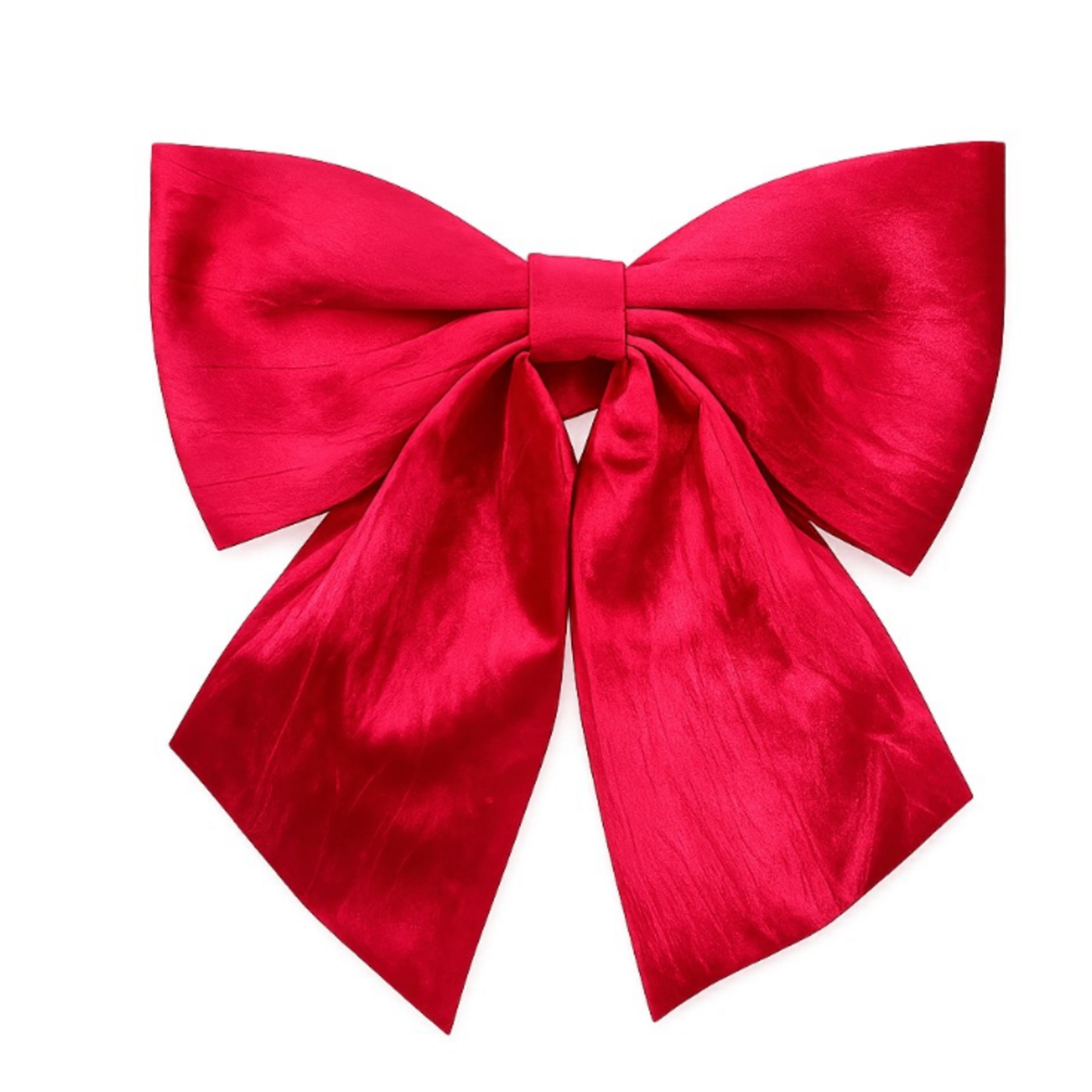 KOLONY Stoffen strik op kaart 30cm rood