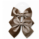 KOLONY Stoffen strik set van 2 beige 13cm