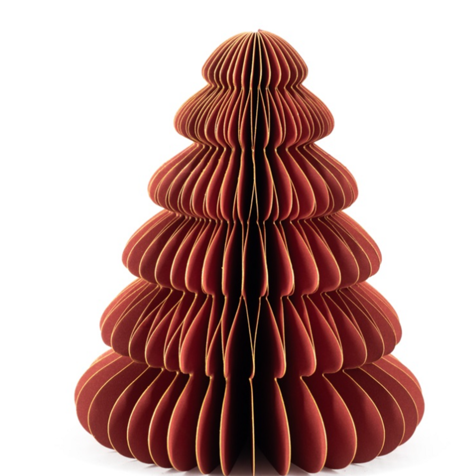 KOLONY Papieren kerstboom burgundy 17cm