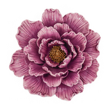 KOLONY Wanddecoratie bloem paars 14x13,7x4cm