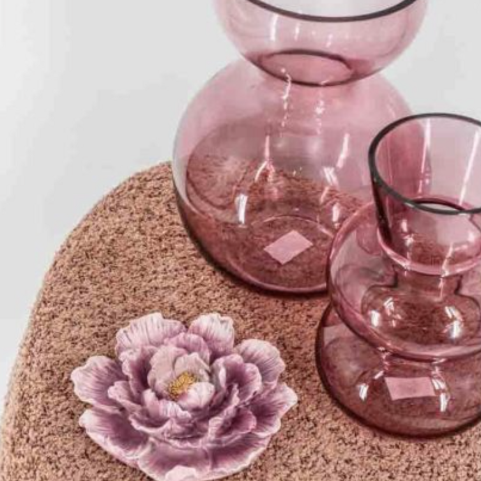 KOLONY Wanddecoratie bloem paars 14x13,7x4cm