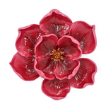 KOLONY Wanddecoratie bloem rood 27x26,3x5,2cm