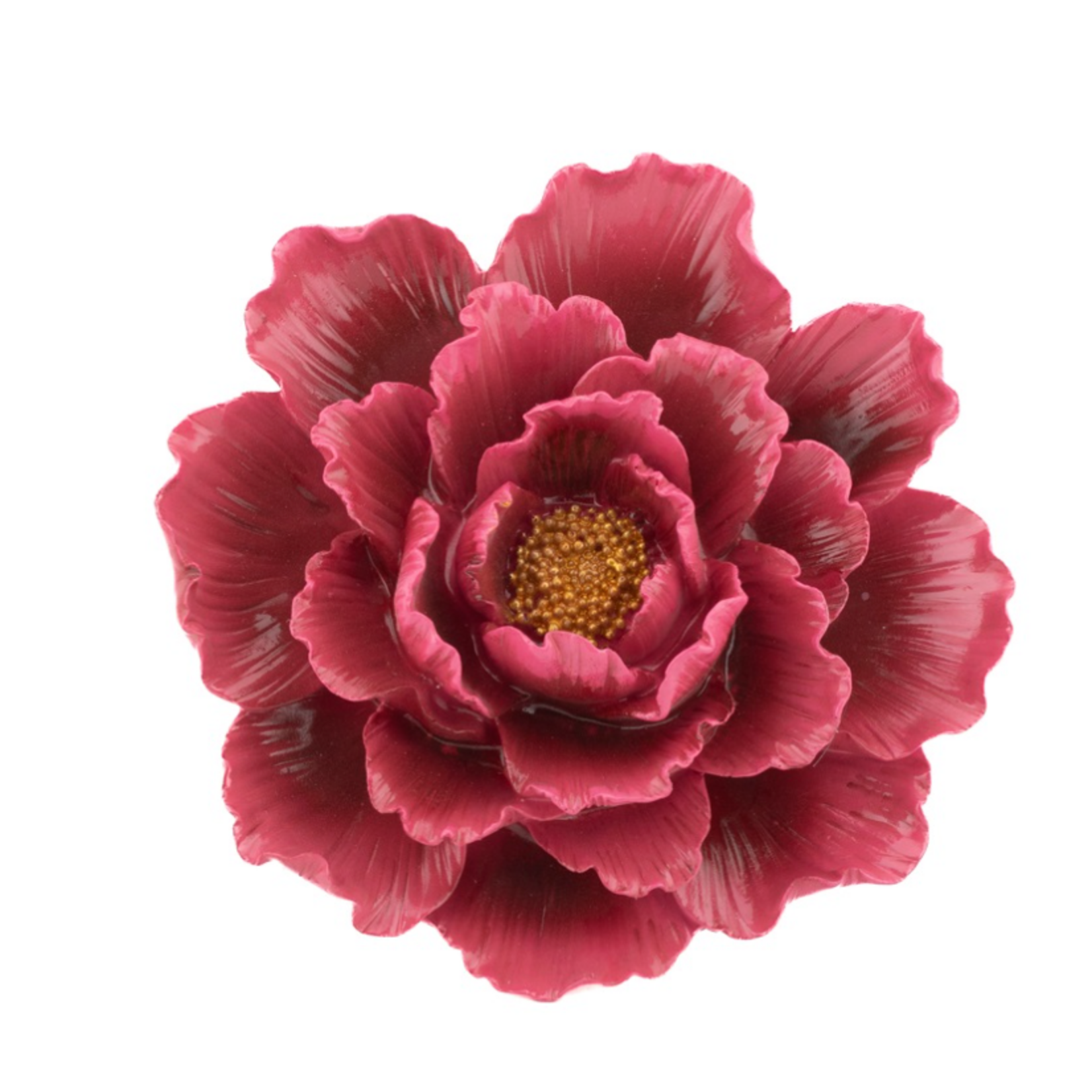 KOLONY Wanddecoratie bloem rood 14x13,7x4cm