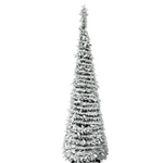 KOLONY Opvouwbare kerstboom tinsel met verlichting S 40x40x150cm