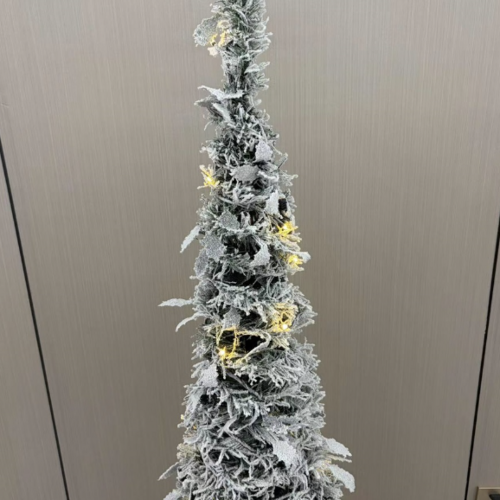 KOLONY Opvouwbare kerstboom Tinsel met verlichting L 60x60x210cm