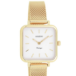 OOZOO OOZOO - Horloge goud vintage met metalen mesh band C20263