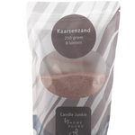 KOLONY Kaarsenkorrels zak 250gr met 8 lonten taupe