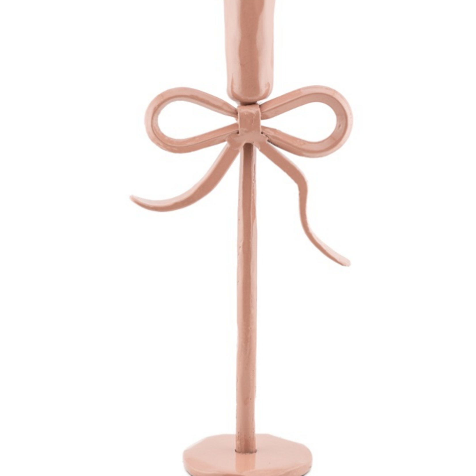 KOLONY Kaarsenstandaard bow / strikje 30cm roze