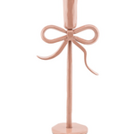 KOLONY Kaarsenstandaard bow / strikje 25cm roze