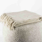 KOLONY Plaid cosy 130x160cm creme wit