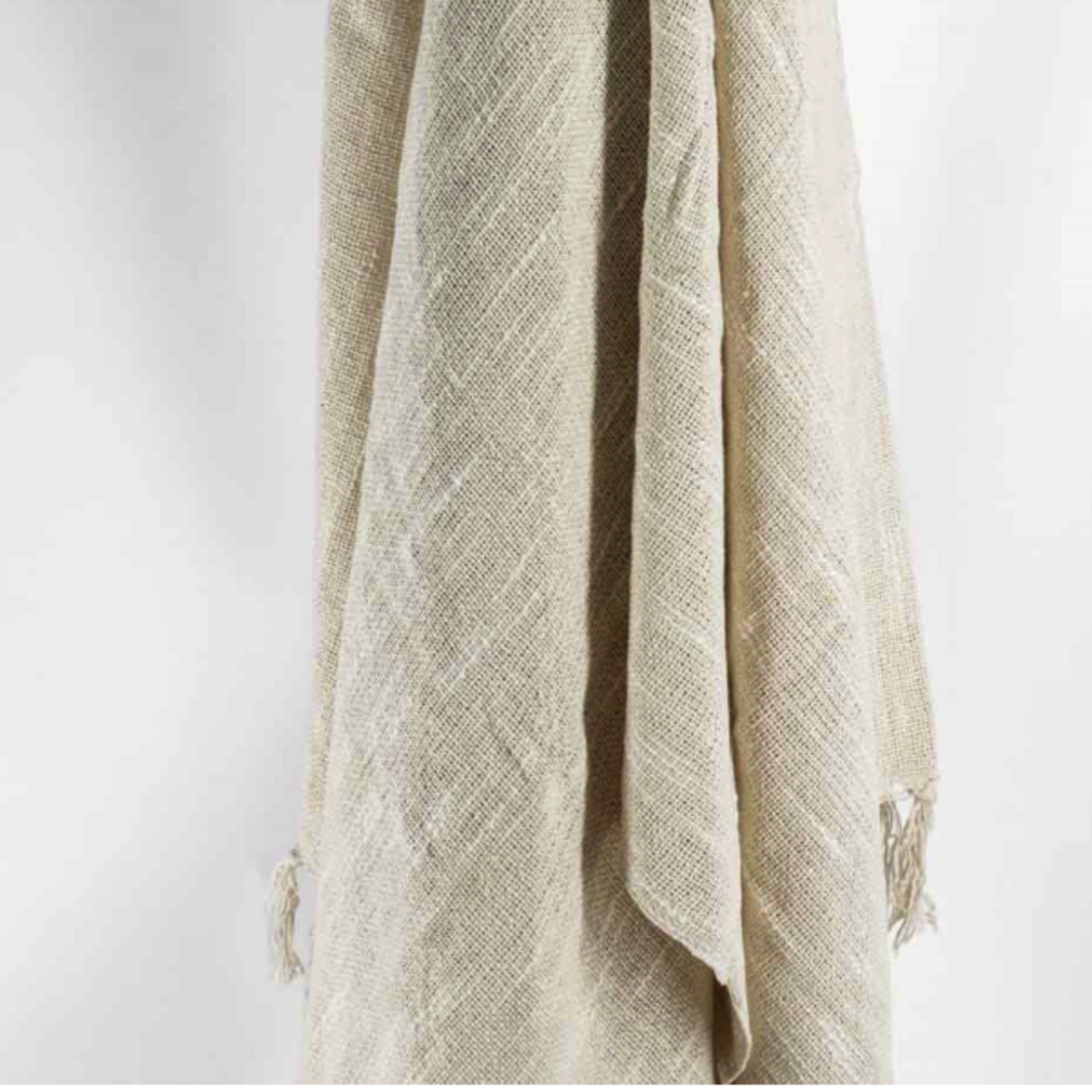 KOLONY Plaid cosy 130x160cm creme wit