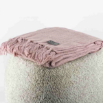 KOLONY Plaid cosy 130x160cm old pink