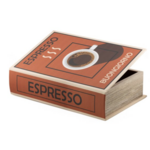 KOLONY Opbergboek koffietafel espresso 27x18cm