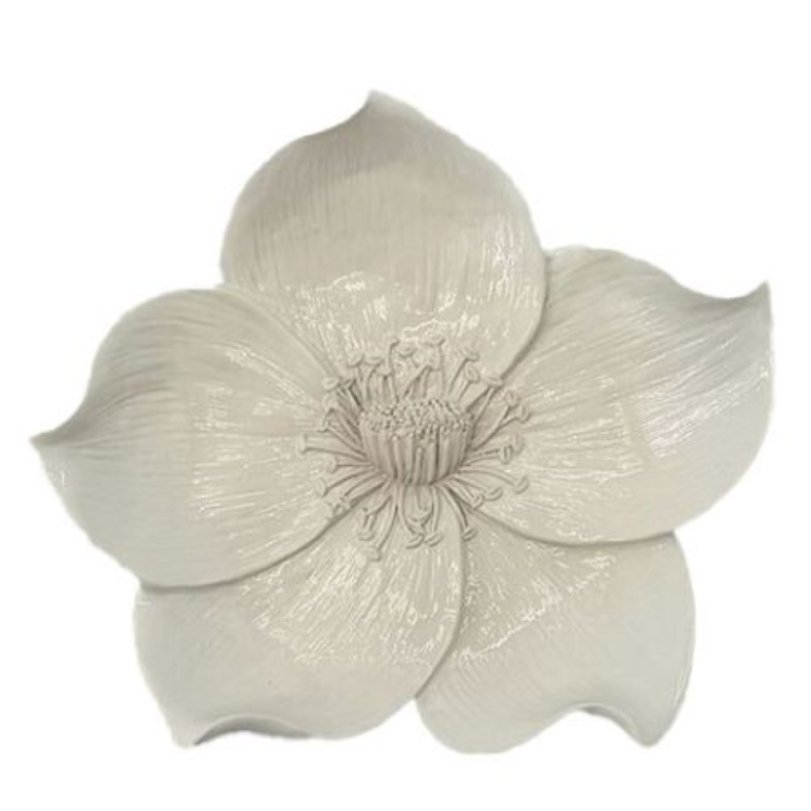 KOLONY Wanddecoratie bloem Zalea off white 15,5x3,5x13,8cm