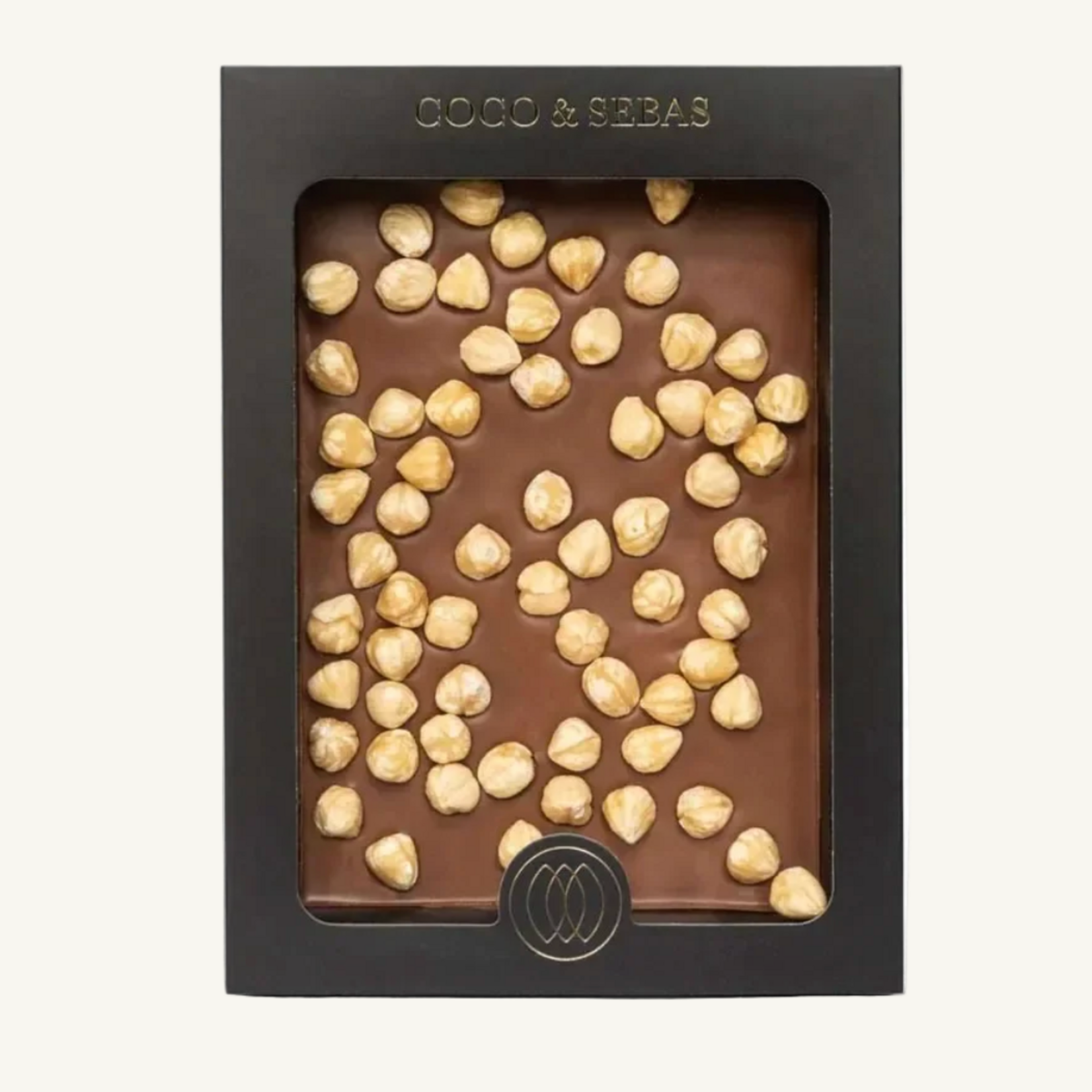 COCO & SEBAS Coco & Sebas - Plak melkchocolade met hazelnoten