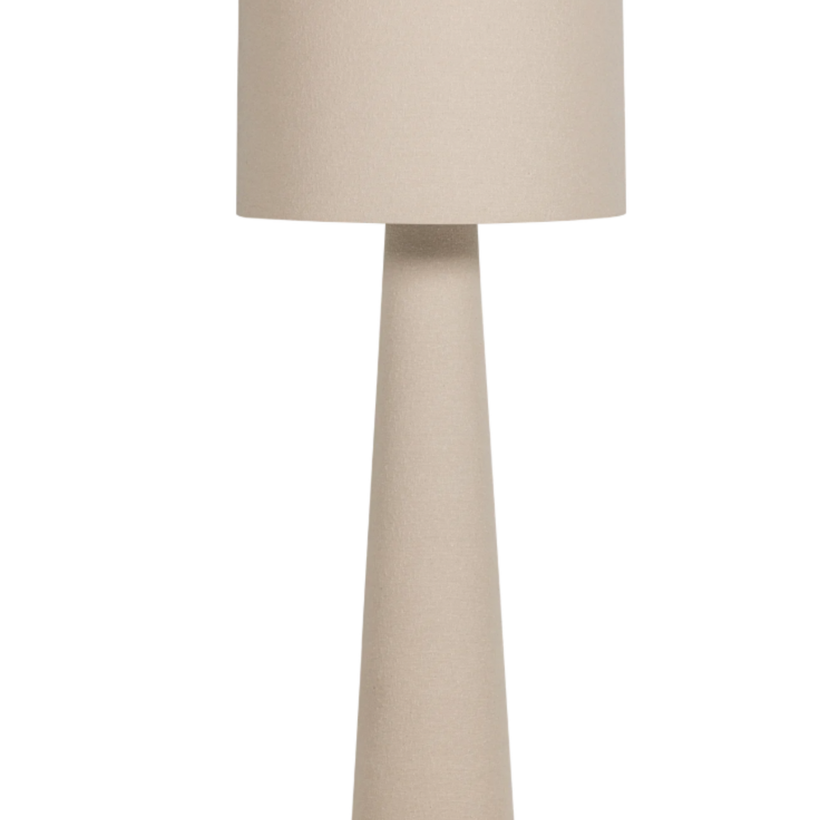 WOOOD EXCLUSIVE WOOOD - Loft vloerlamp XXL metaal/bouclé naturel