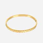 -- Bangle goudkleur Zaar stainless steel