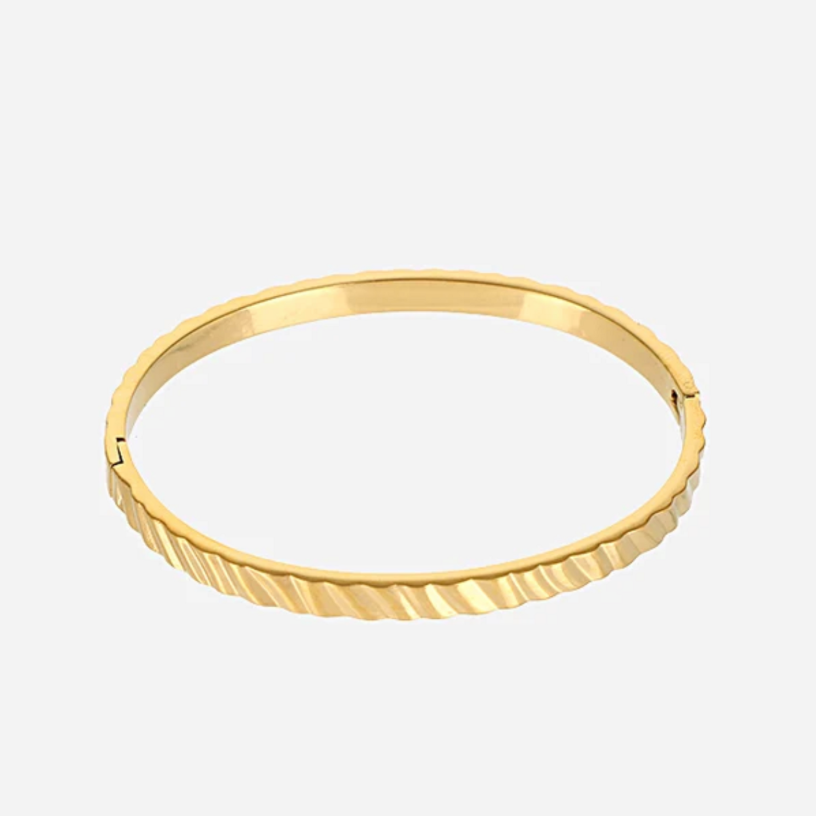 -- Bangle goudkleur Zaar stainless steel