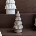 -- HS - Decoratie kerstboom Aros M bruin 28cm