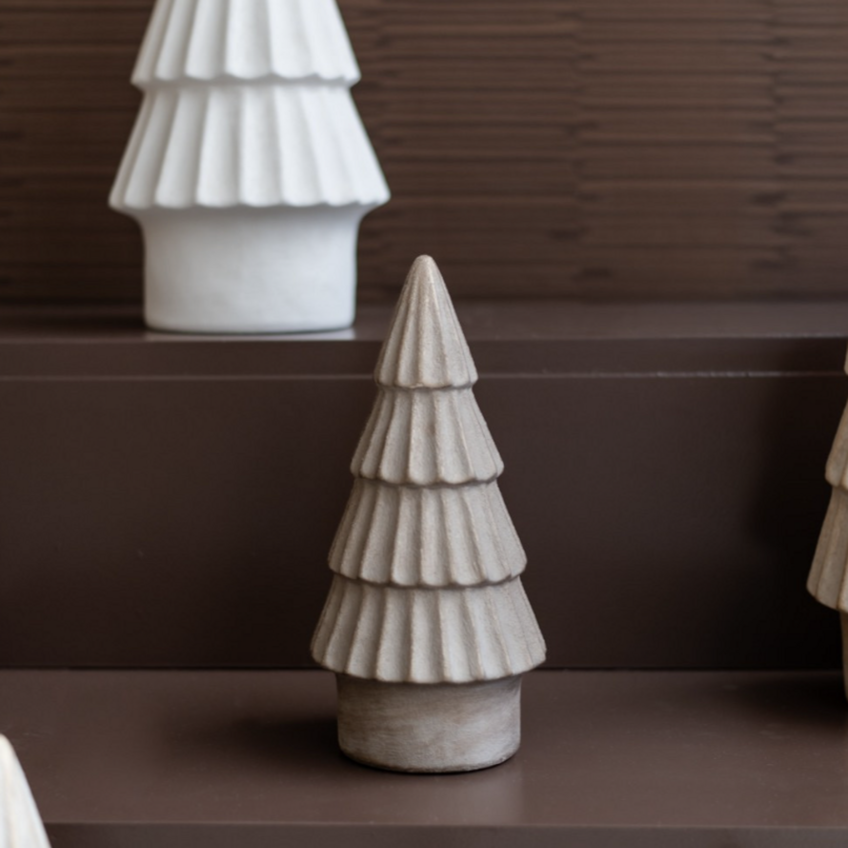 -- HS - Decoratie kerstboom Aros M bruin 28cm