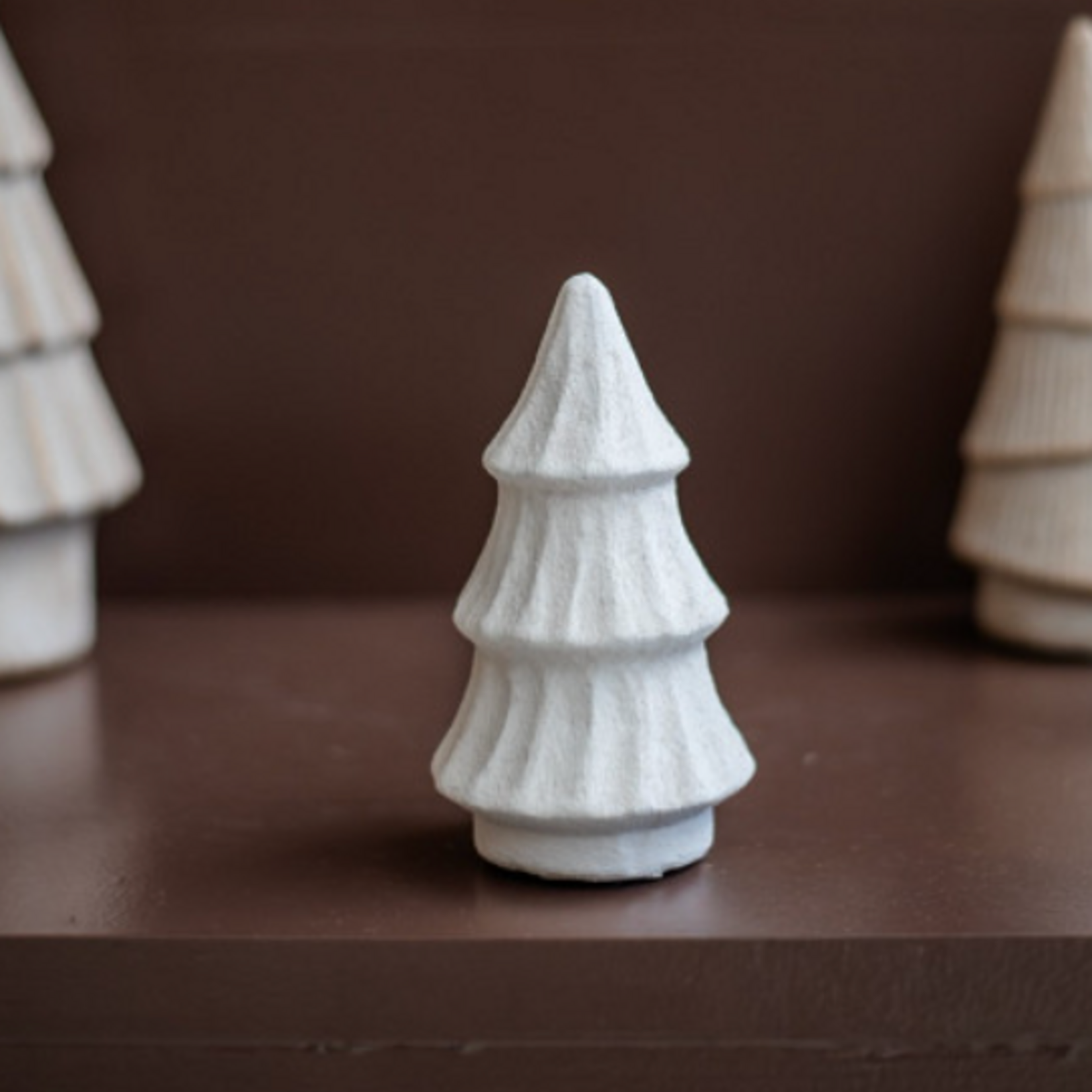 -- HS - Decoratie kerstboom Elva S beige 14,5cm