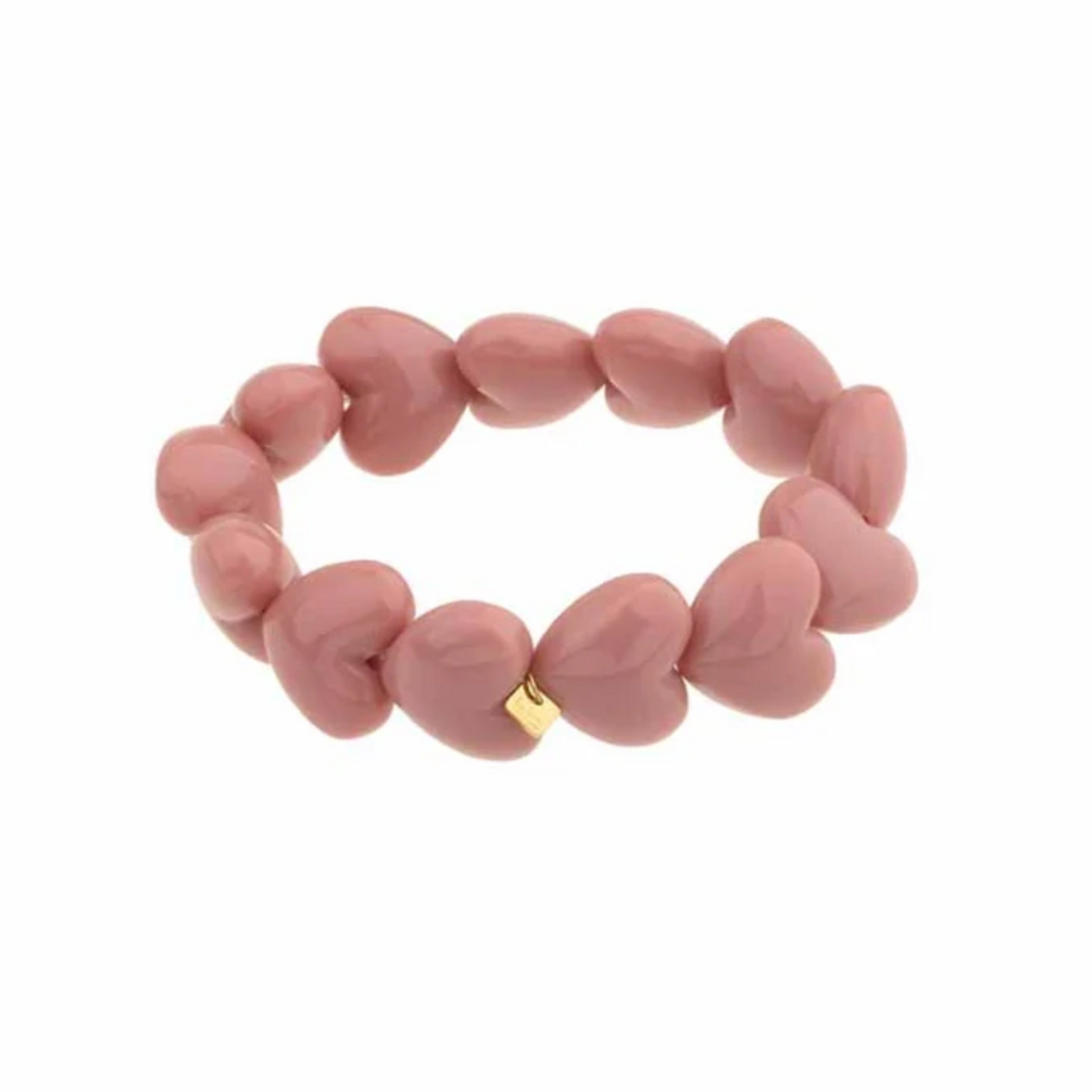 -- ARMBAND - Kralen hartjes rose