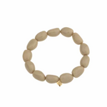 -- ARMBAND - Kralen beige