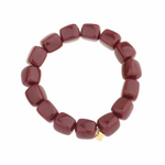 -- ARMBAND - Kralen paars