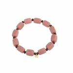 -- ARMBAND - Kralen rechthoek roze