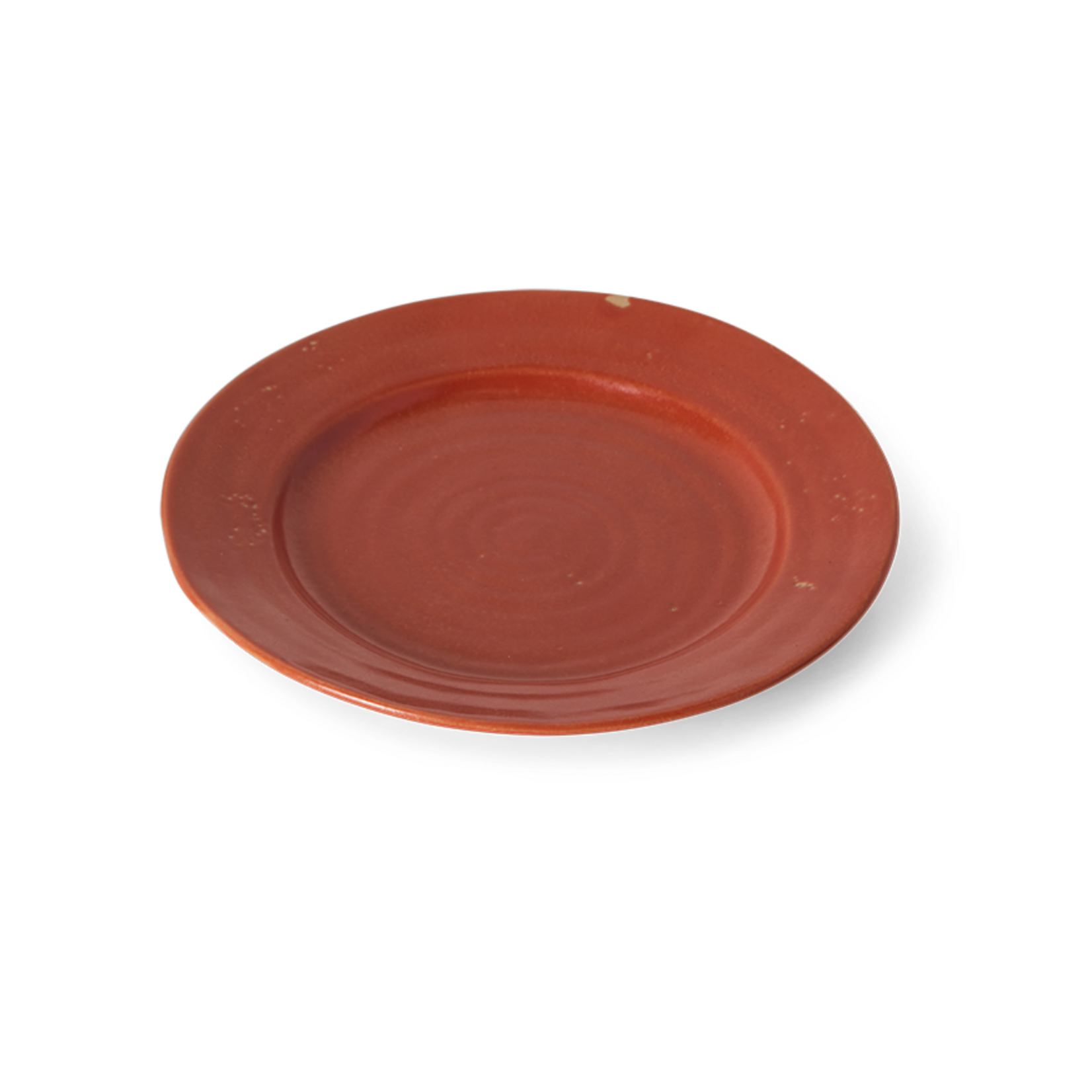 HKLIVING HKLIVING  - Farmerstyle dessert bord rood per stuk KFT0005