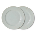 HKLIVING HKLIVING - Farmerstyle Dinerbord lichtblauw KFT0006 per stuk
