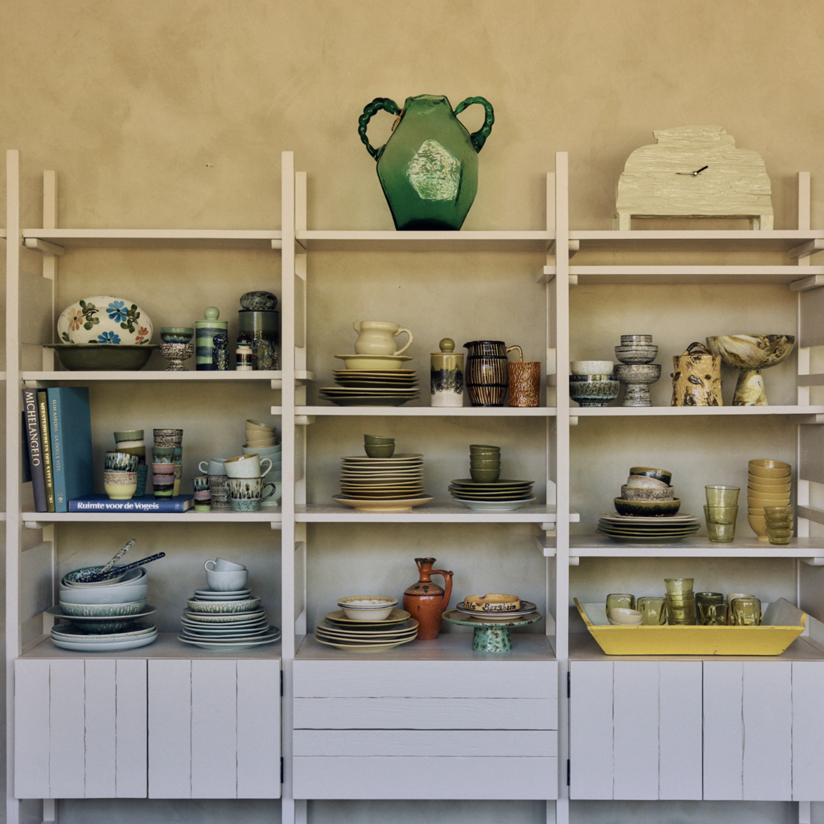 HKLIVING HKLIVING - Farmerstyle Dinerbord lichtblauw KFT0006 per stuk