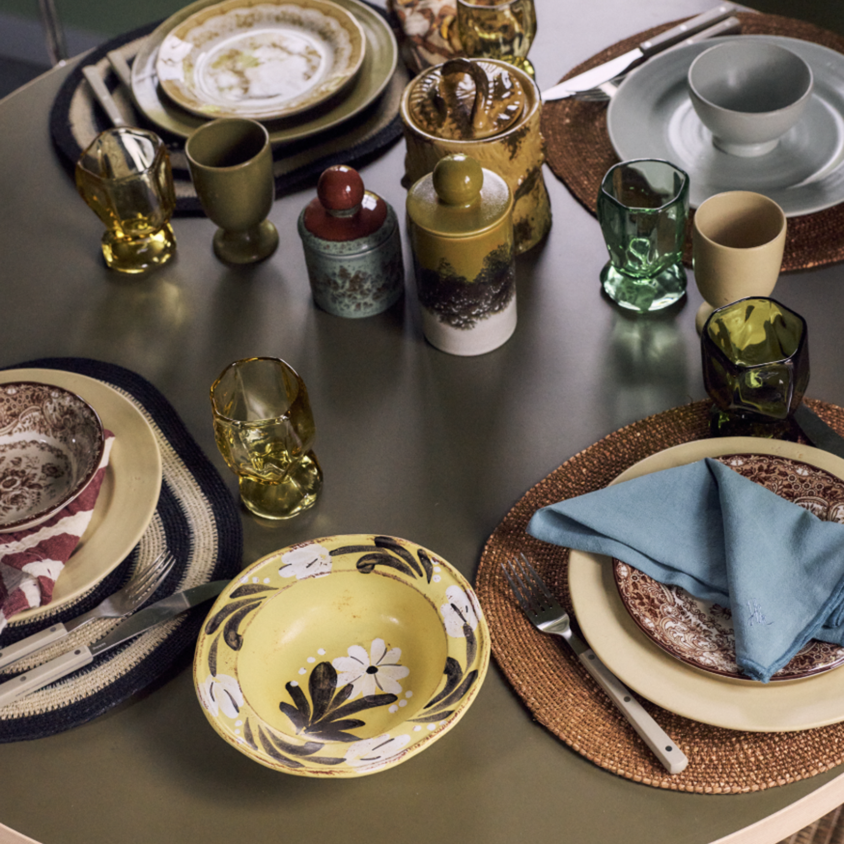 HKLIVING HKLIVING - Farmerstyle Dinerbord crème KFT0006 per stuk